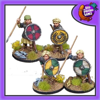 Shieldmaiden Hearthguard with Spears (4)
