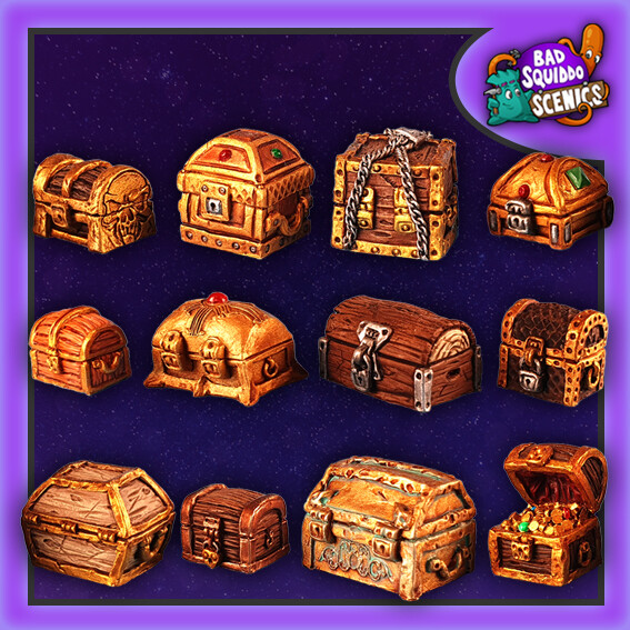 Fantasy Treasure Chests (12)
