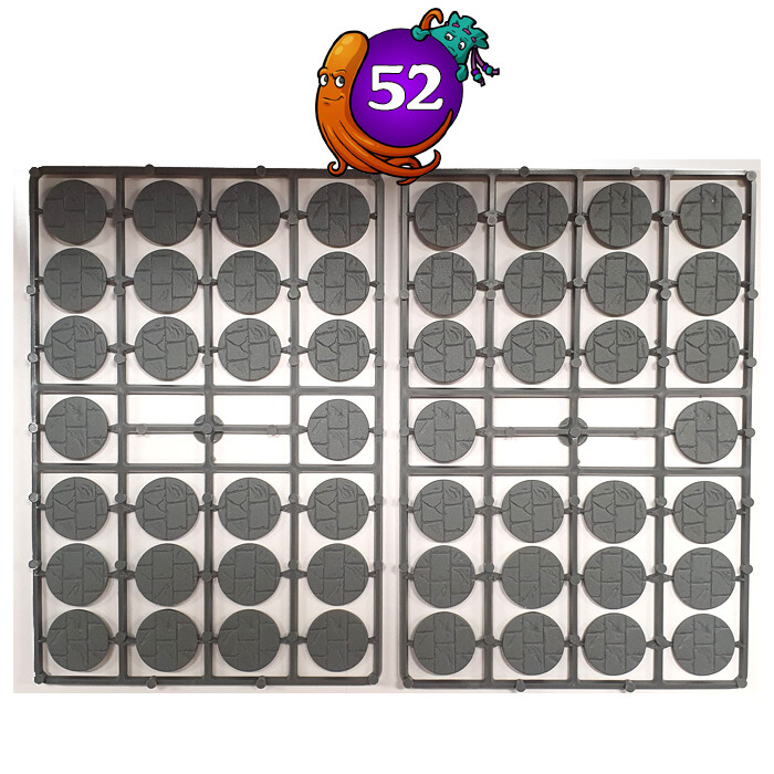 25mm Paved Effect Bases (52)