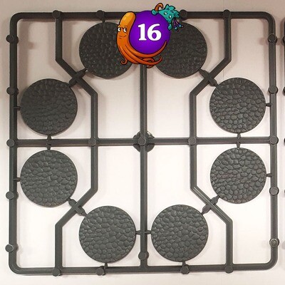 30mm Diameter Cobblestone Bases (16)