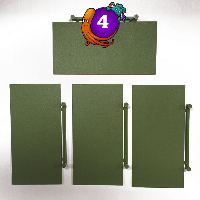 50mm x 100mm Plastic Bases (4)