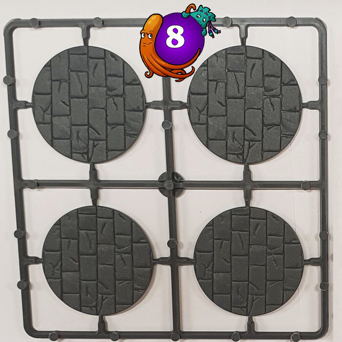 50mm Diameter Paved Effect Bases (8)