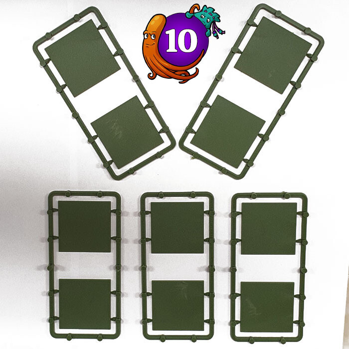 40mm Square Bases (10)