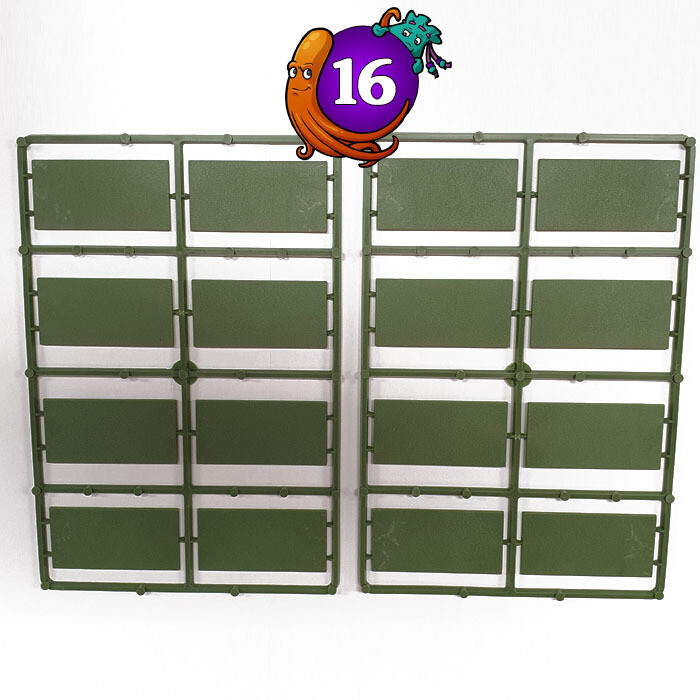 60mm x 30mm Plastic Bases (16)