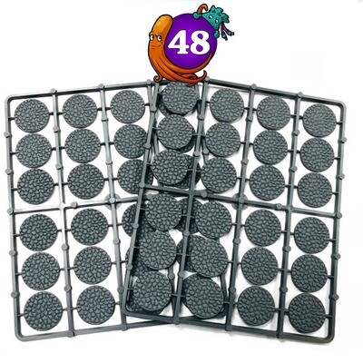 25mm Diameter Cobblestone Bases (48)
