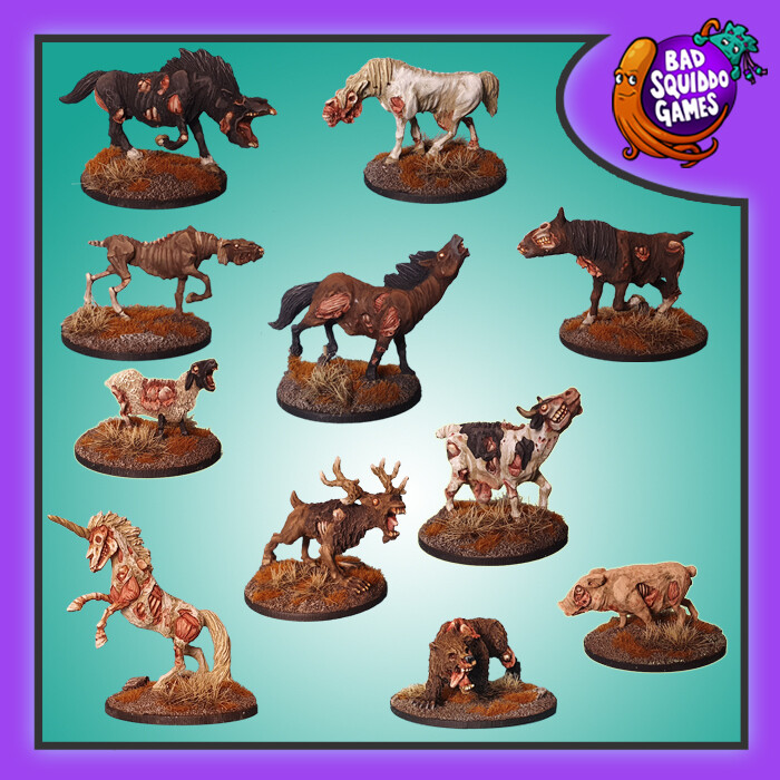 BUNDLE: Zombie Animals (11)