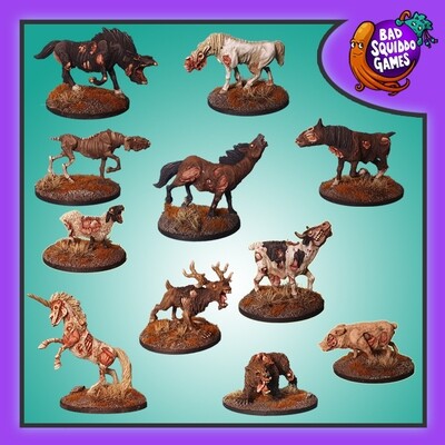 BUNDLE: Zombie Animals (11)
