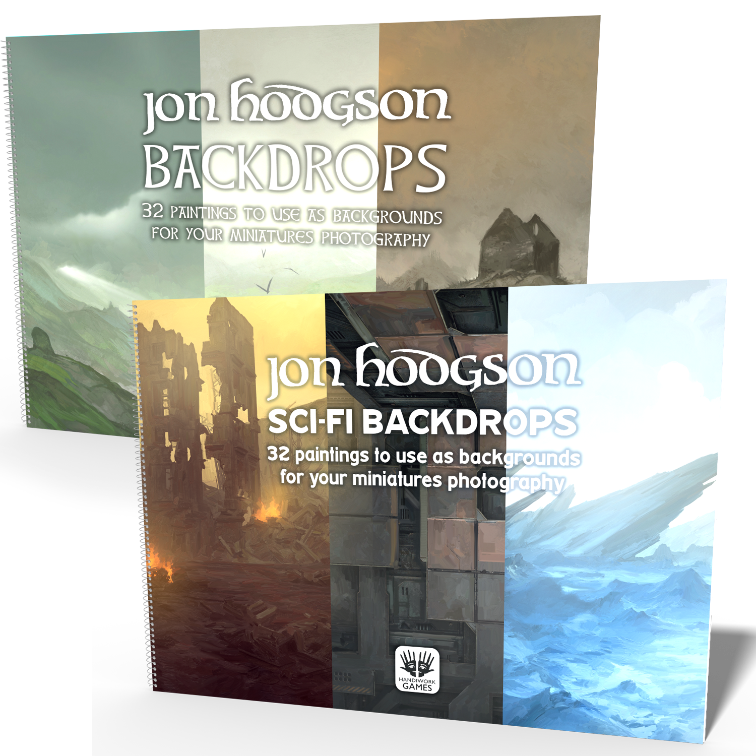 Jon Hodgson Backdrops Books SET OF TWO (A4)