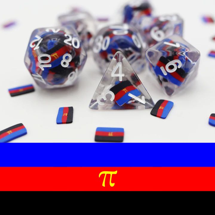 Polyamorous Flag RPG Dice Set