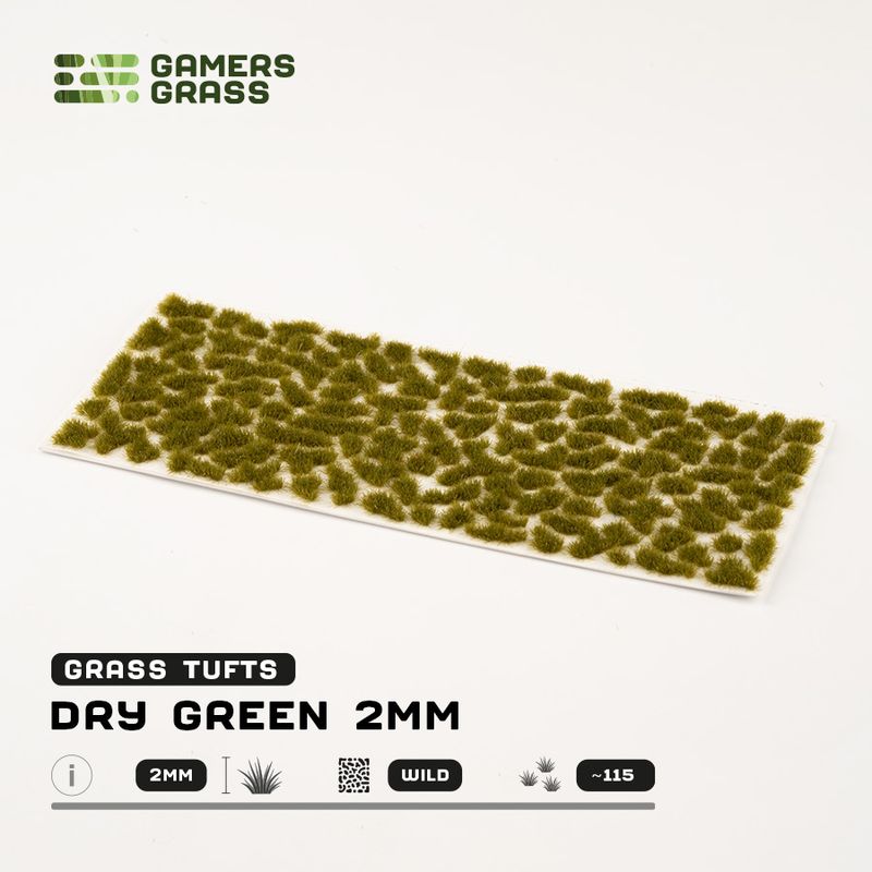 Dry Green Tufts 2mm (Gamer&#39;s Grass)