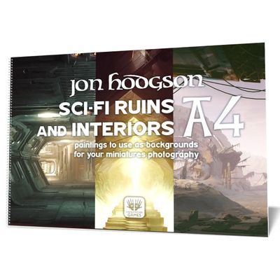 Jon Hodgson Backdrops - Sci-Fi Ruins &amp; Tunnels (A4)