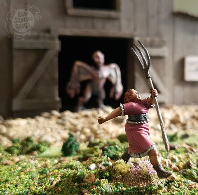 Johanna fleeing from Turkeyman