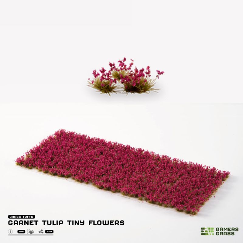 Garnet Tulip Tiny Flowers (Gamer&#39;s Grass)