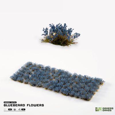 Bluebeard Flowers (Gamer&#39;s Grass)
