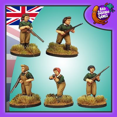 Women's Land Army (with shotguns)