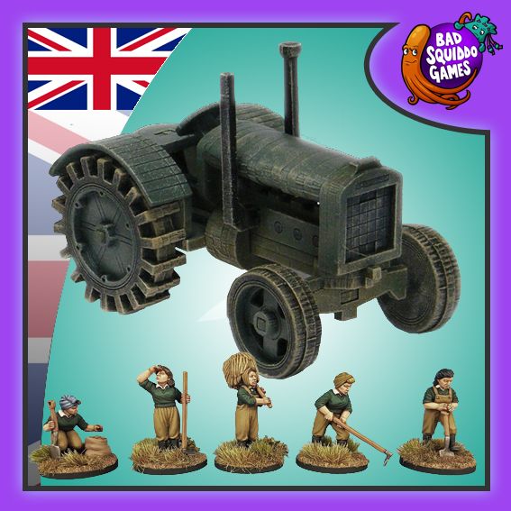 RAF Tractor &amp; Land Army (Working)