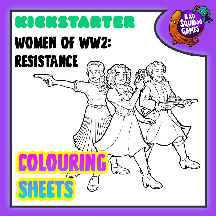 Printable Colouring In Book: WW2 Resistance (FREE!)