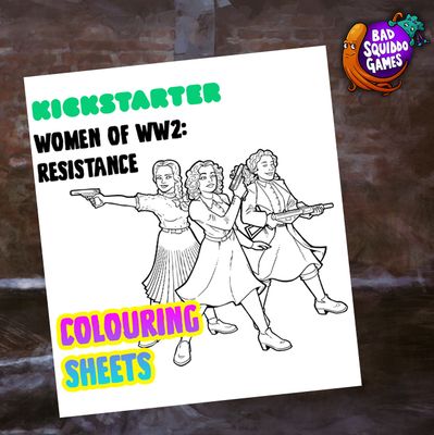 Printable Colouring In Book: WW2 Resistance (FREE!)