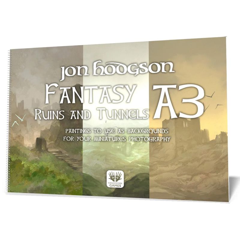 Jon Hodgson Backdrops - Fantasy Ruins &amp; Tunnels (A3)