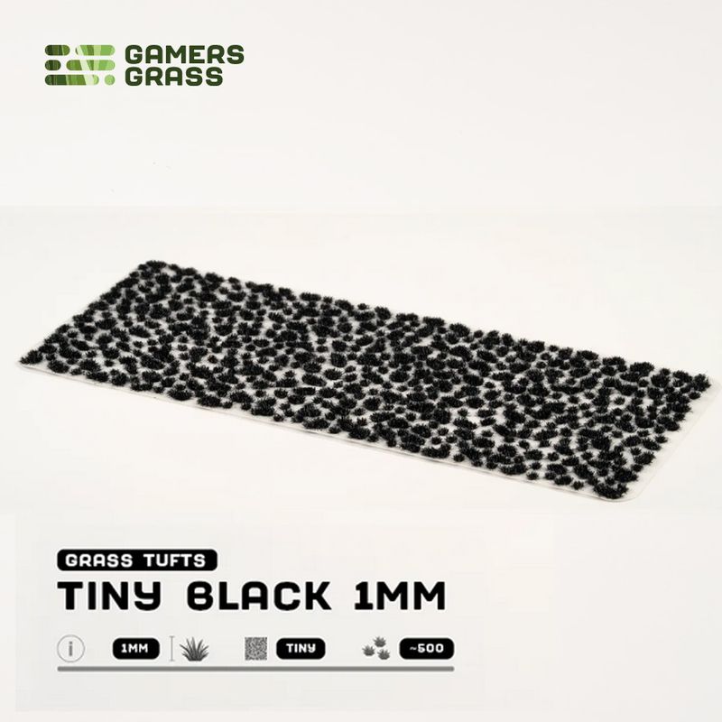 Tiny Tuft Black 1mm Tufts (Gamer's Grass)