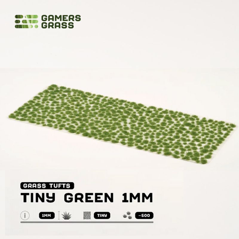 Tiny Tuft Green 1mm Tufts (Gamer's Grass)