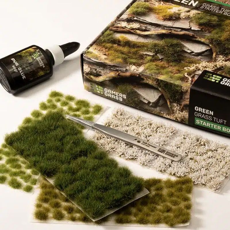 Green Grass Tuft Starter Box (Gamer's Grass)