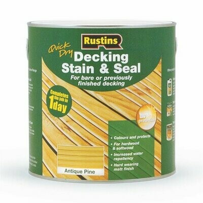 Quick Dry Decking Stain & Seal 2.5Ltr