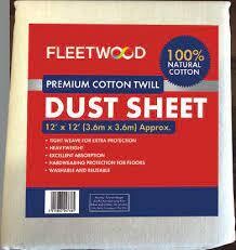 12' X 12' Premium Cotton Dust Sheet