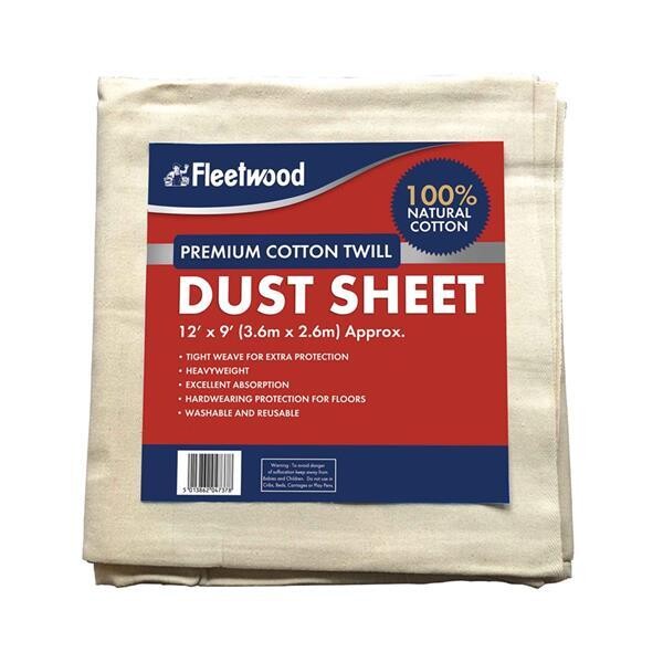12' X 9' Premier Cotton Dust Sheet