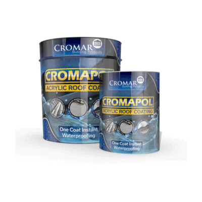 Cromapol Acrylic Roof Coating Grey - One Coat Instant Waterproofing