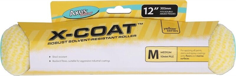 Axus 12" X-Coat Robust Solvent Resistant Roller Sleeve