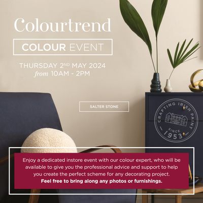 Free Colour Consultation at AIC Paints - 2nd May