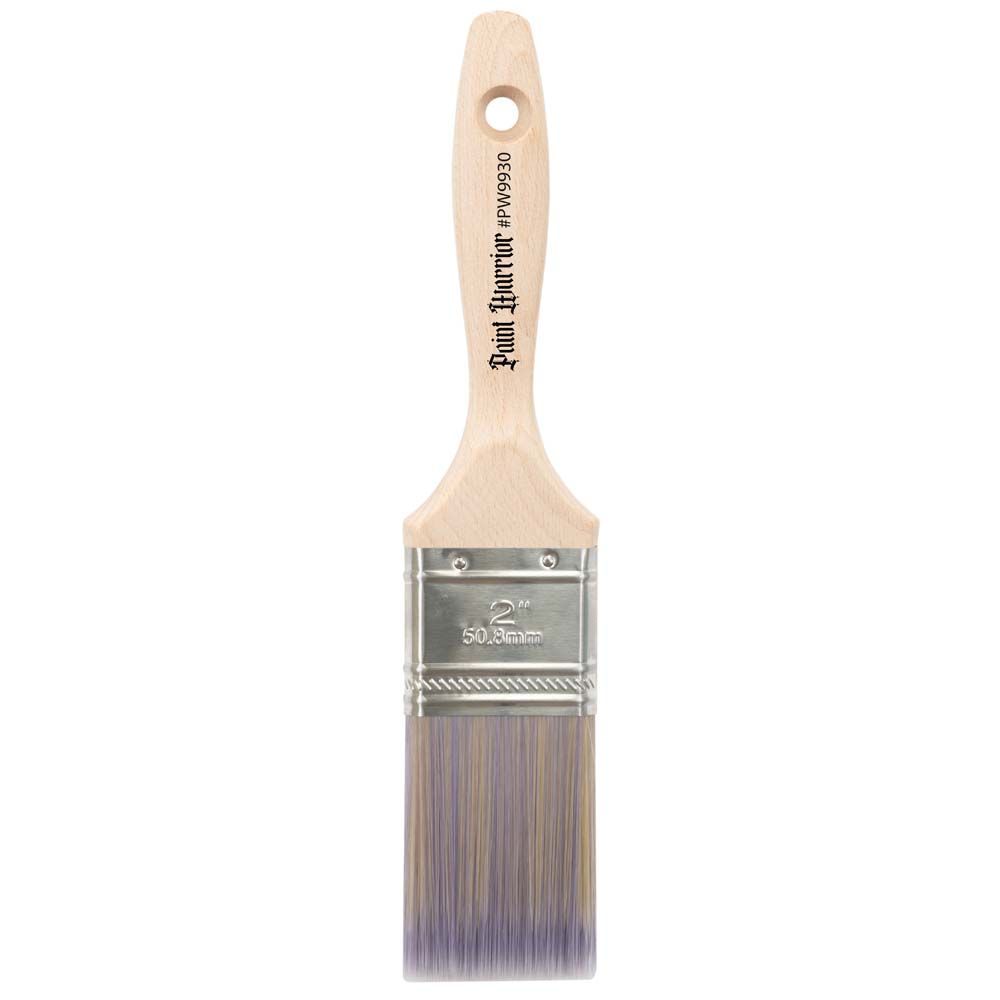 Paint Warrior Flat Straight Brushes ( Beaver Tail)