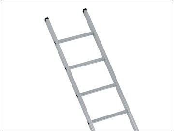 Industrial Single Aluminium Ladder 2.21m 7 Rungs