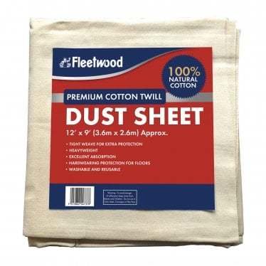 Fleetwood Premium Dust Sheet - 12 x 9