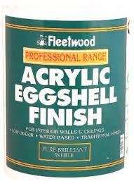 Fleetwood Acrylic Eggshell Finish 10ltr