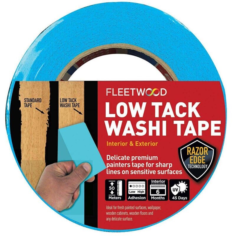 1" Fleetwood Low Tack Washi Masking Tape