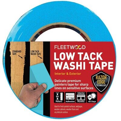 1" Fleetwood Low Tack Washi Masking Tape