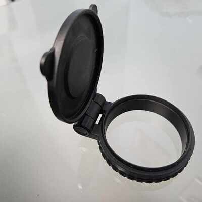 Magnetic flip lens covers