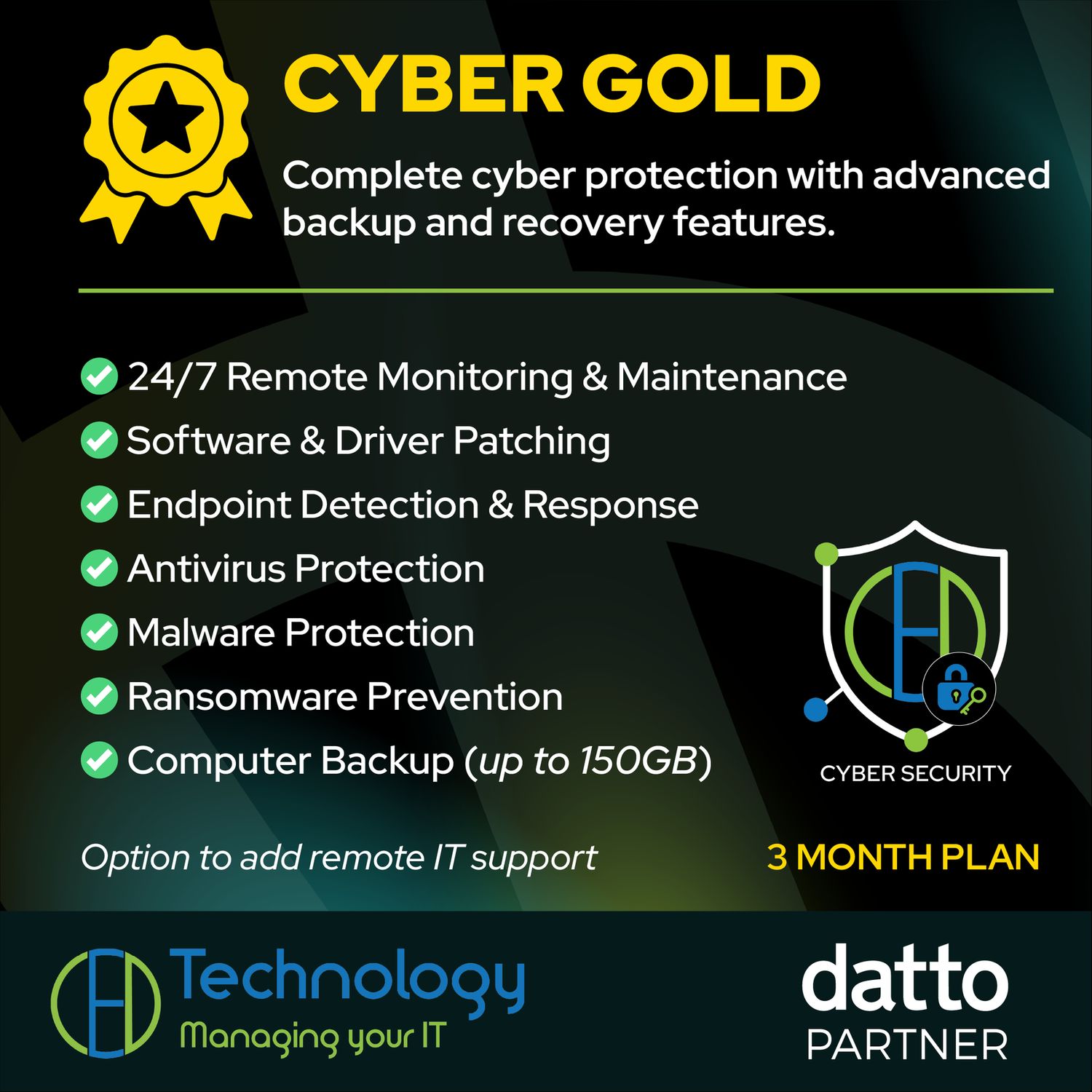 Cyber Gold Plan - 3 months