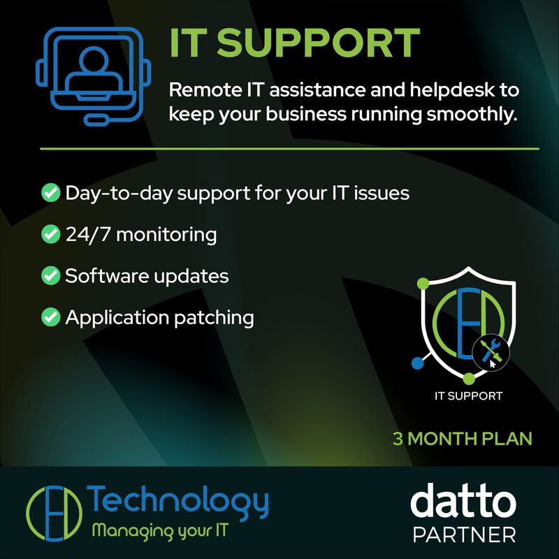 IT Support Plan - 3 months