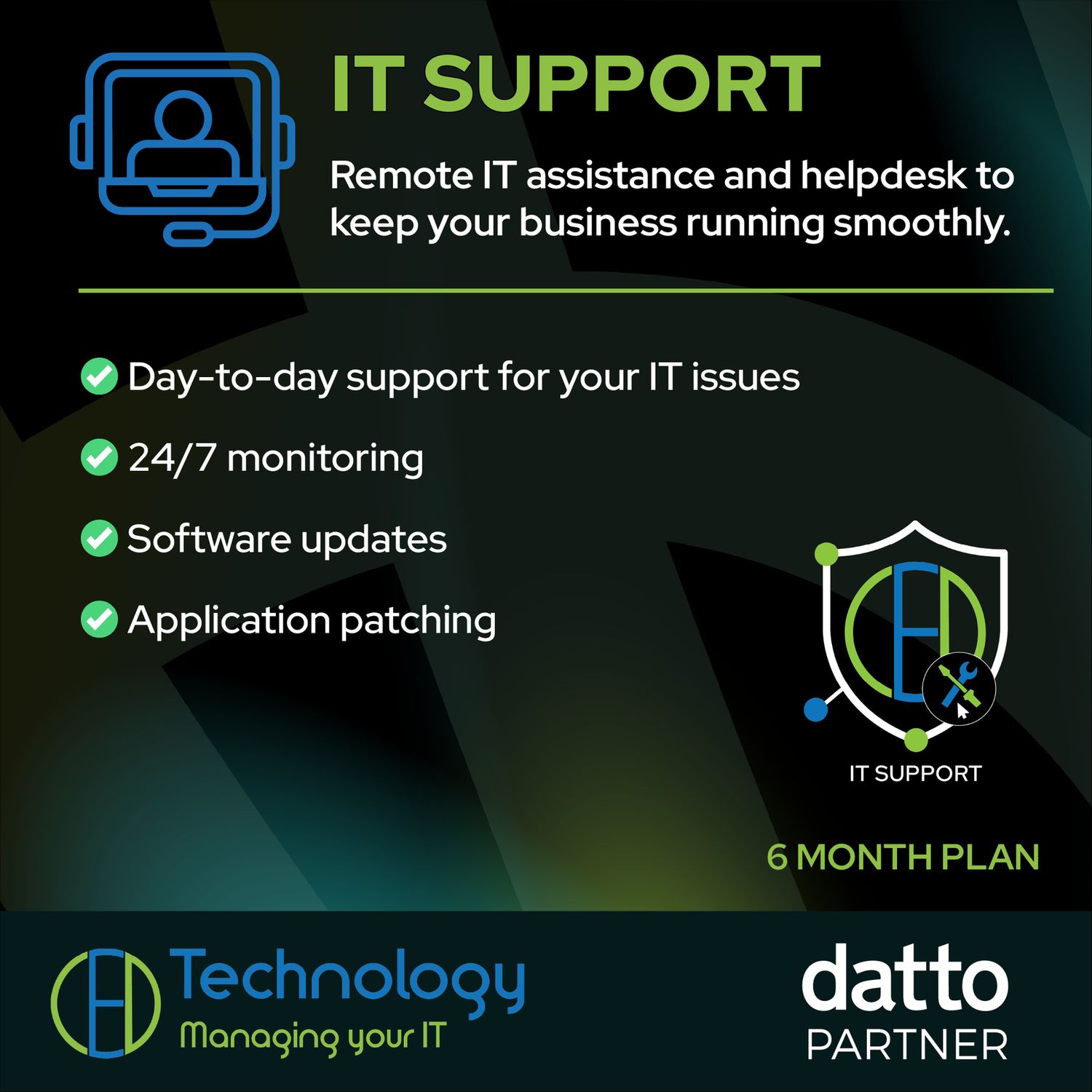 IT Support Plan - 6 months