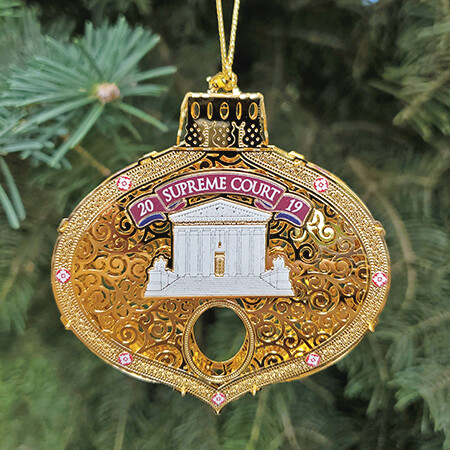 2019 Official Supreme Court Teardrop Ornament
