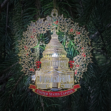 2020 Capitol Lighted Dome Holiday Ornament