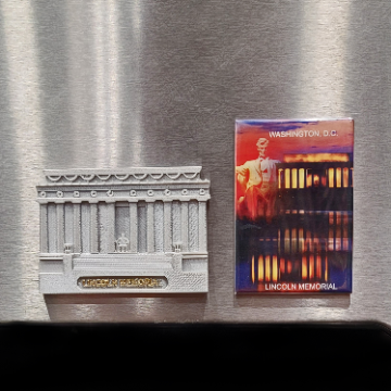 Lincoln Memorial Magnet Set of Two