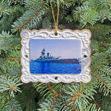 USS New Jersey Porcelain Gallery Ornament