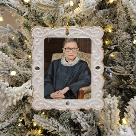 Ruth Bader Ginsburg Holiday Ornament