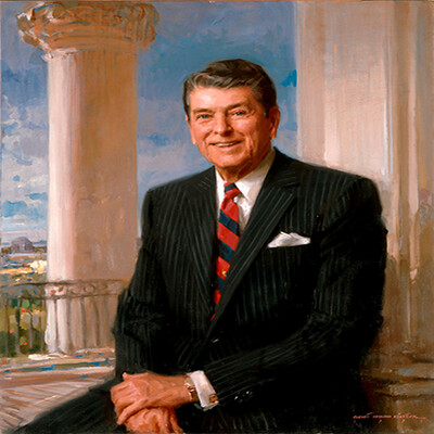 Ronald Reagan, 40th President of the United States, 1981-1989