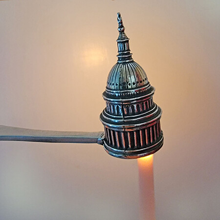 Gifts - Decorative - Pewter Capitol Dome Candle Snuffer