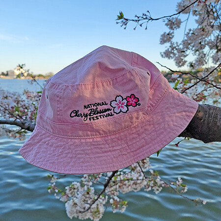 Pink National Cherry Blossom Festival Bucket Hat